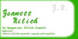 zsanett milich business card